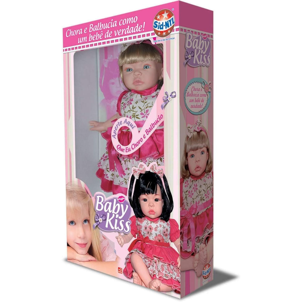 Boneca Bebe Reborn Realista Menina Loira Barbie Pode Banho em