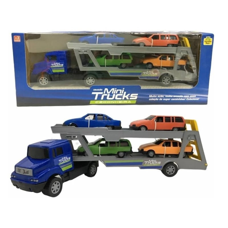 Caminhão de brinquedo grande - Caminhão cegonha e caminhão caçamba  basculante 