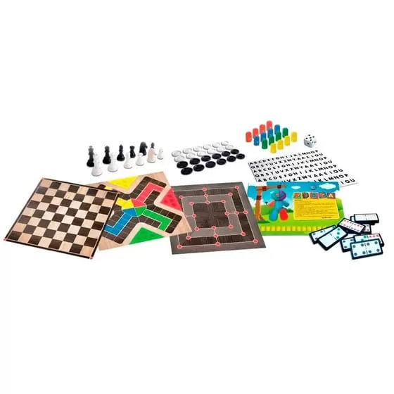 Jogo Tabuleiro Super Ludo Trilha Jogos Clássico de Cartas - Pais