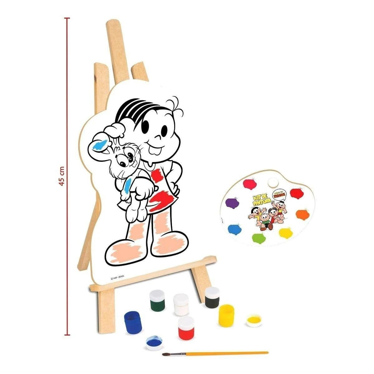 Kit Infantil de Pintura Turma da Mônica Nig Brinquedos