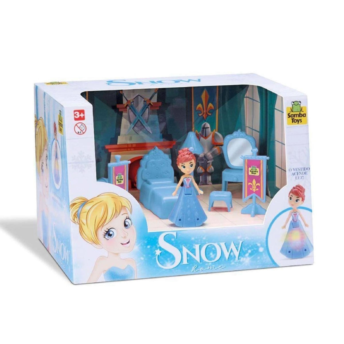 Boneca Princesa Dos Sonho Aventura Snow 50cm