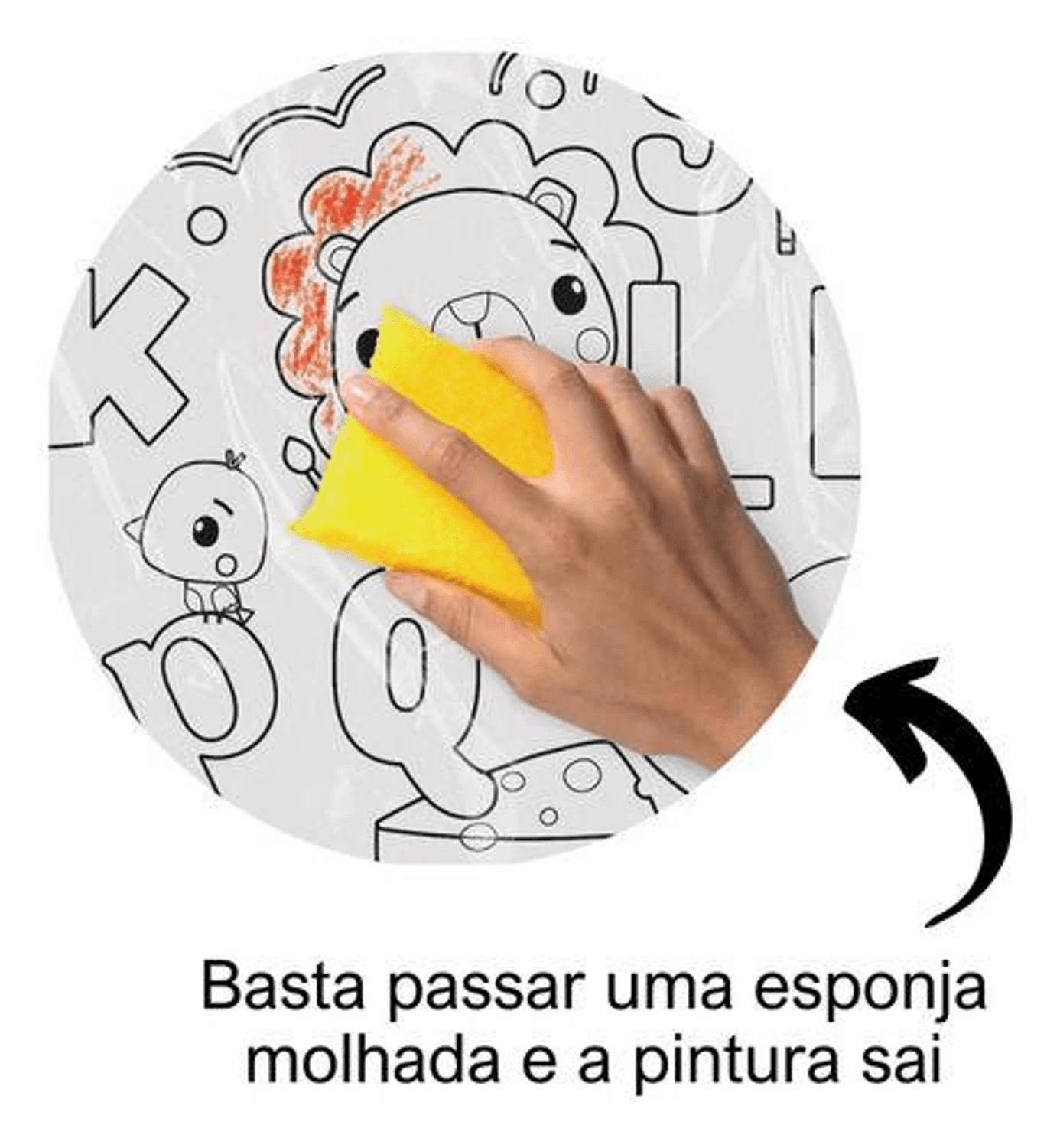 Tapete Para Colorir Infantil Lavável Com Canetinhas - minipreco