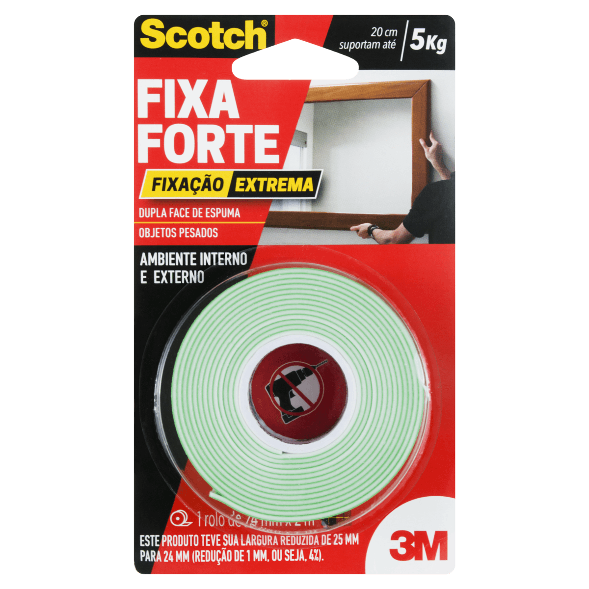 Fita Dupla Face De Espuma Extrema Scotch Fixa Forte 24mm X 2m Minipreço Aqui Você Pode 3111