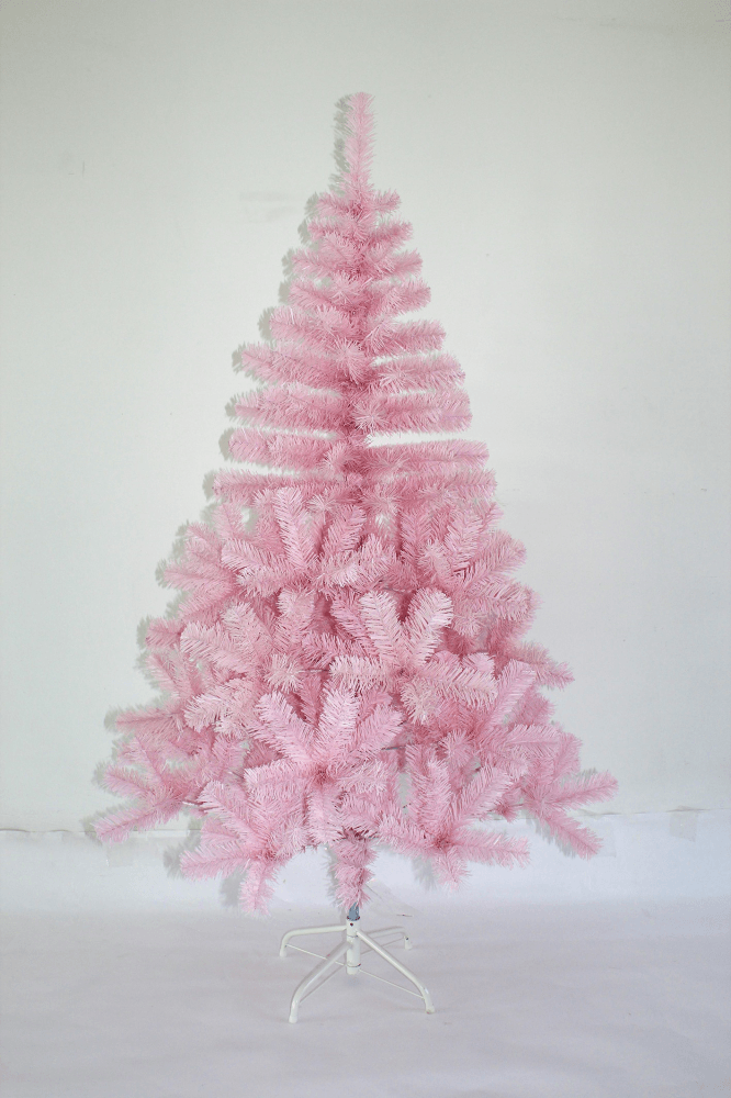Árvore de Natal Rosa Com 320 Galhos - 1,50m