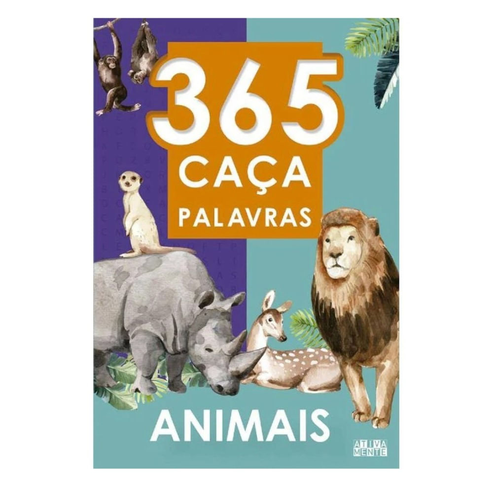 Jogo de caça-palavras com animais de fazenda