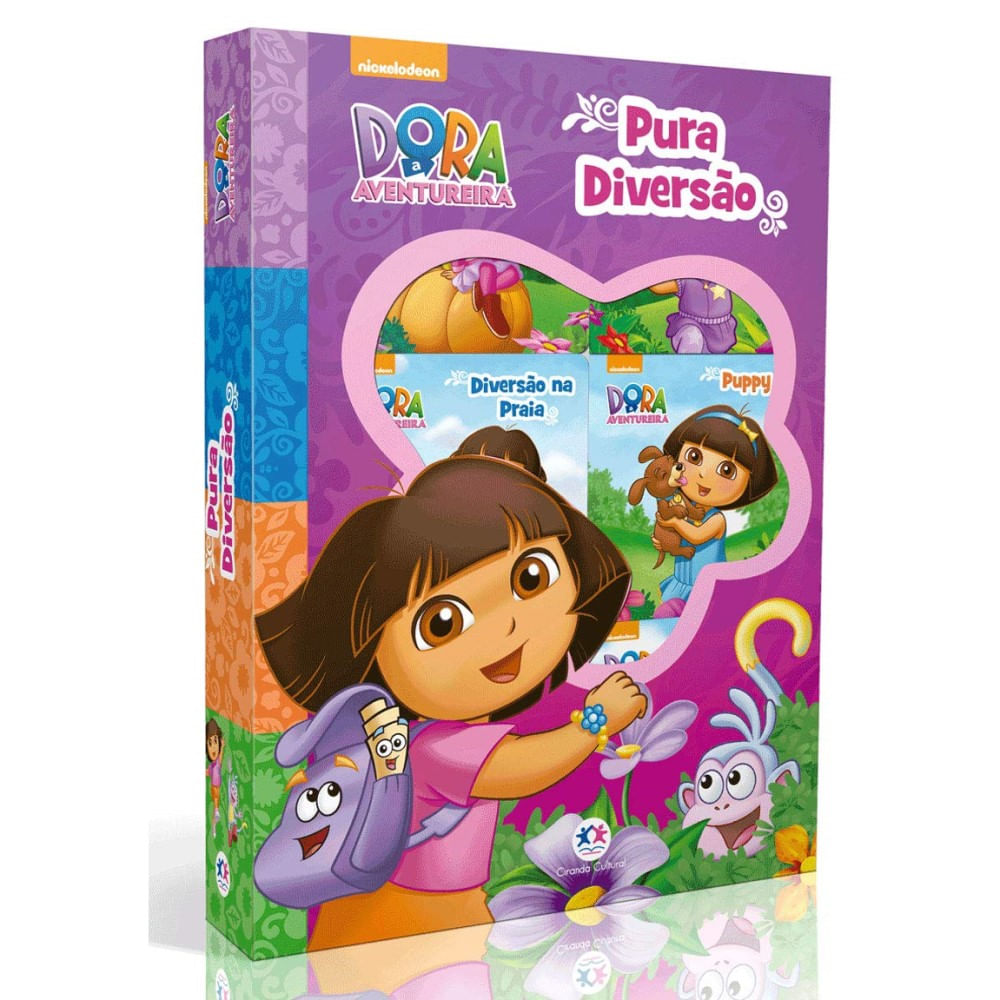 Box Mini Livros Dora Aventureira - Pura Diversão | Tudo Em Casa, Bricolagem  e Itens diversos | Melhores Preços